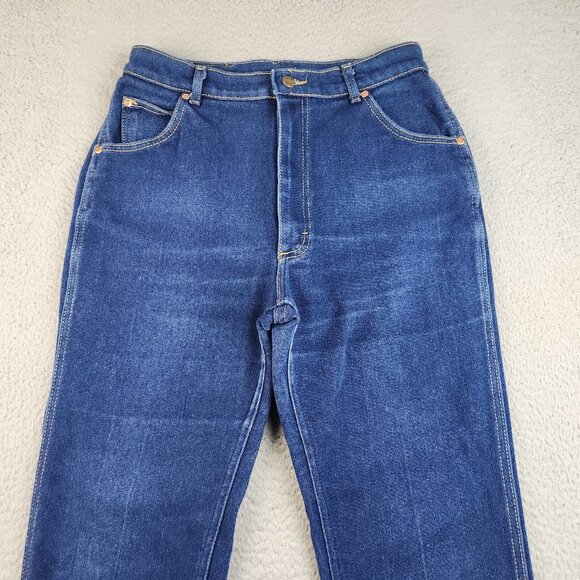 Vintage LEE Riders Jeans Women's 16P Blue Curvy Hight Waist Heavy USA Made - Picture 4 of 12